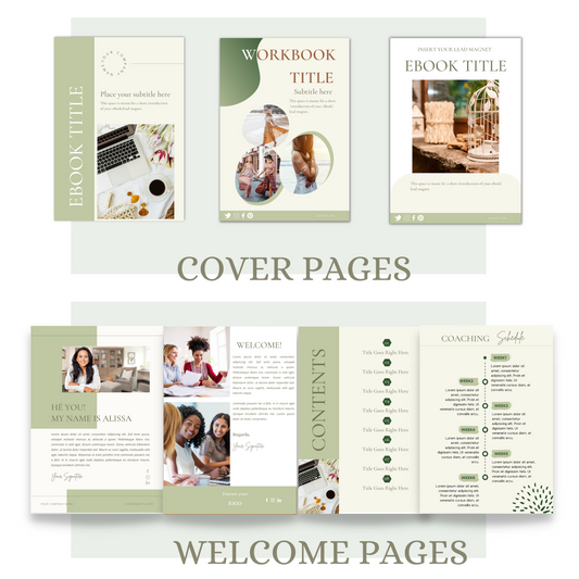 100 Ebook workbook template canva
