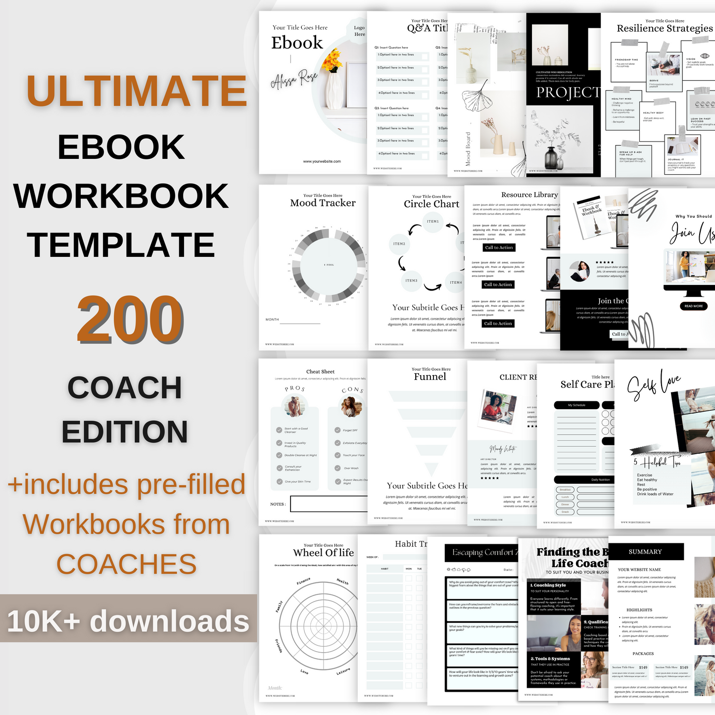 Ultimate Ebook workbook template