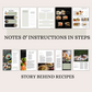 60+ Recipie Cookbook template
