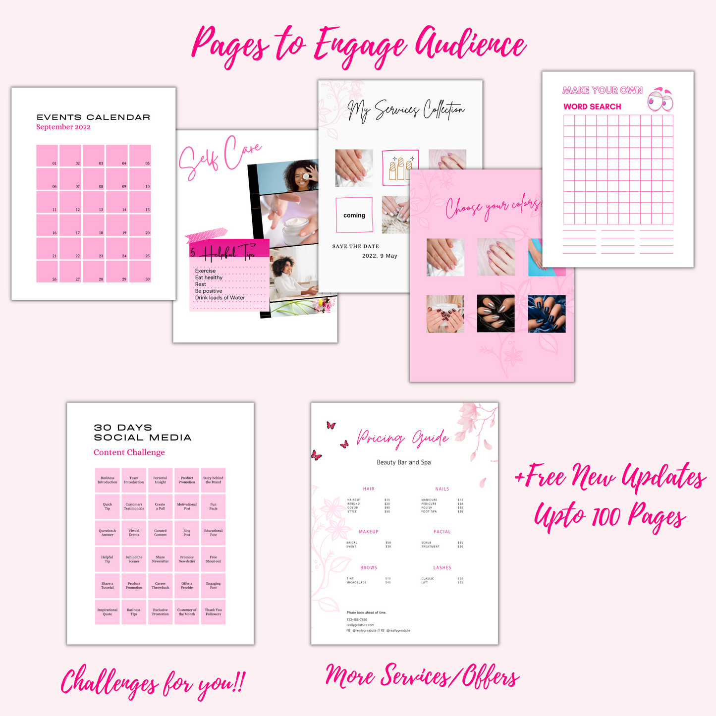 60+ Ebook/Workbook Template Canva Women Entrepreneur