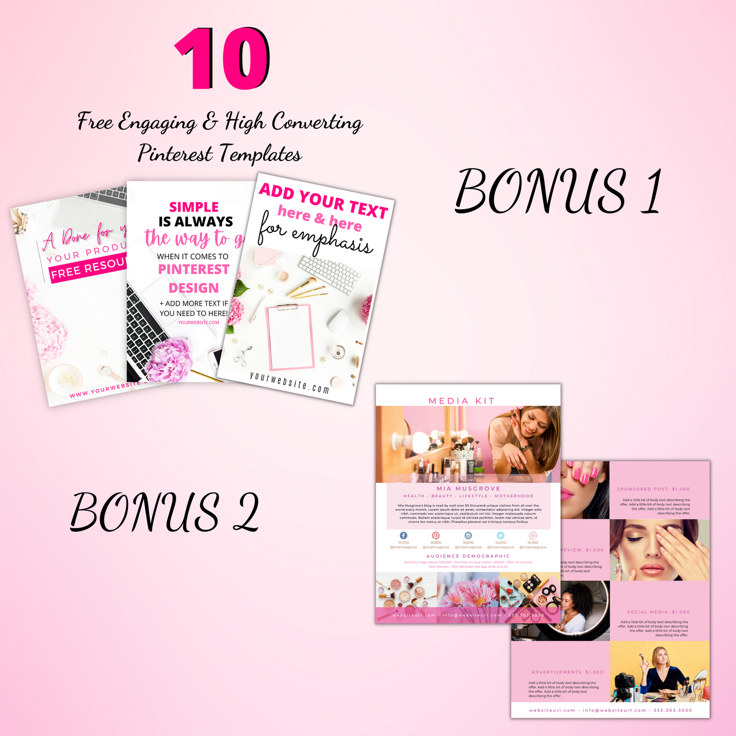 60+ Ebook/Workbook Template Canva Women Entrepreneur