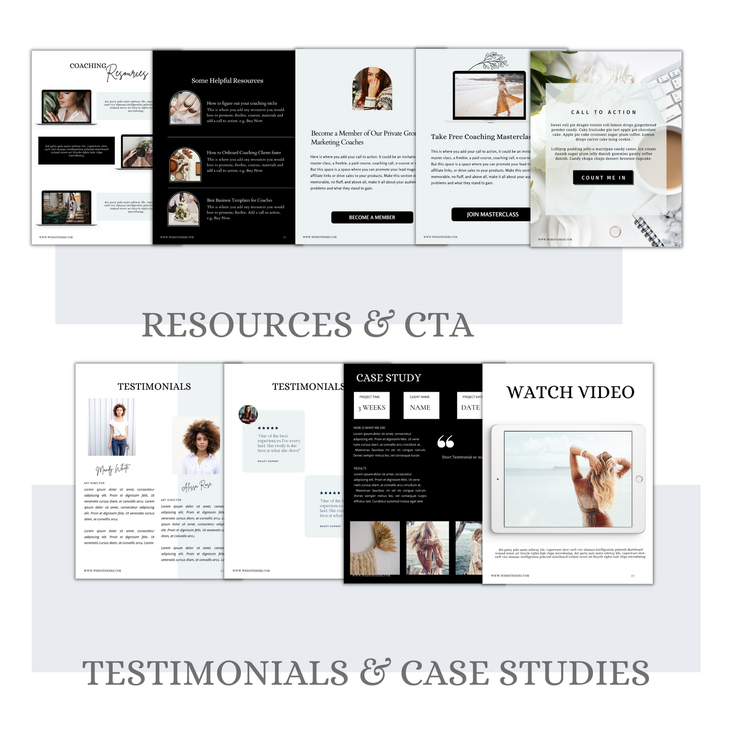 Coaching client welcome packet, client onboarding, Coaching Business Templates, Online Course Clients, life coach, business coach, coaching