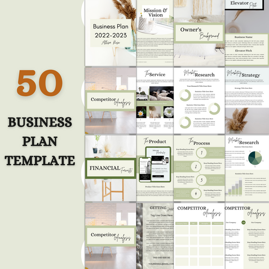 50+ Business plan template Canva