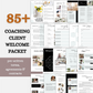 Coaching client welcome packet, client onboarding, Coaching Business Templates, Online Course Clients, life coach, business coach, coaching