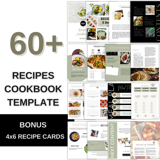 Cookbook template, blank cookbook, personalized cookbook, custom cookbook, cookbook recipe template, editable recipe, wellness health coach