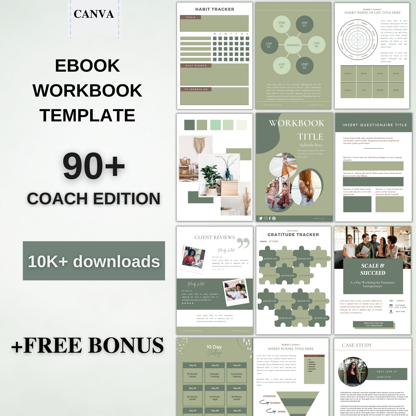 90+ Coach Edition Ebook Template Canva