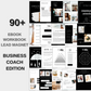 90+ Lead Magnet Business Coach Edition Ebook/Workbook template canva