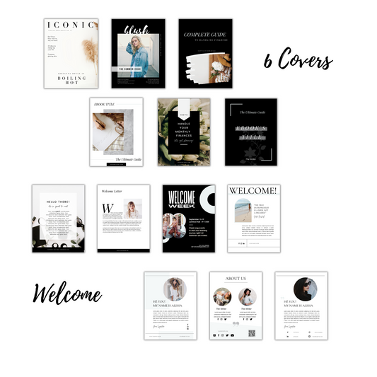 90+ Lead Magnet Business Coach Edition Ebook/Workbook template canva