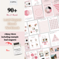 90+ Lead Magnet Blush Pink Ebook/Workbook Template Canva