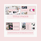 Blush pink brand style guide, Brand guide, Brand guidelines, Brand presentation, slide deck, Brand board template, marketing small business