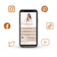Link In Bio Instagram Template, instagram landing page, mini website, marketing small business, blogger responsive, link tree alternative