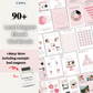 Blush Pink ebook template, workbook template canva, lead magnet template, online coach, online course, coaching session, coaching templates