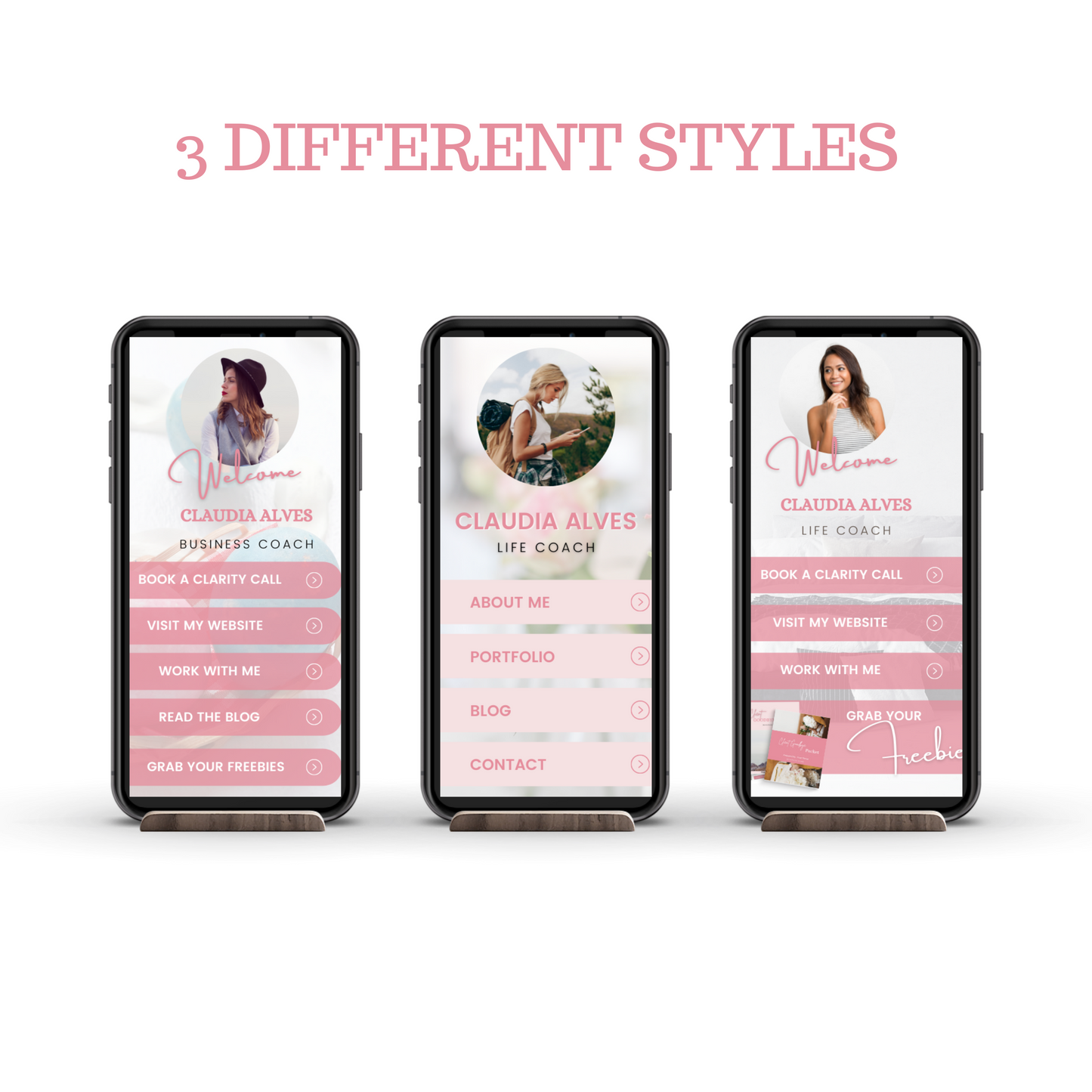 Link In Bio Instagram Template, instagram landing page, mini website, marketing small business, blogger responsive, link tree alternative