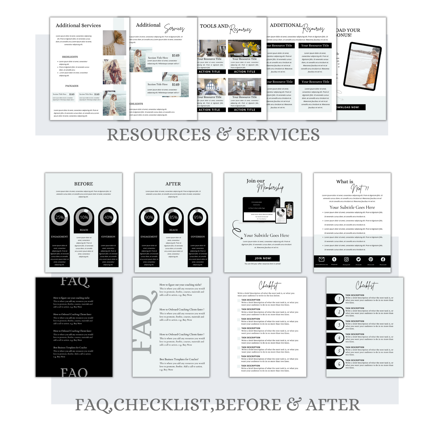 50+ Coaching Client Goodbye Packet Template Canva PDF