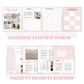 Blush Pink Coaching client welcome packet, client onboarding, Coaching Business Templates, Online Course Clients, life coach, business coach