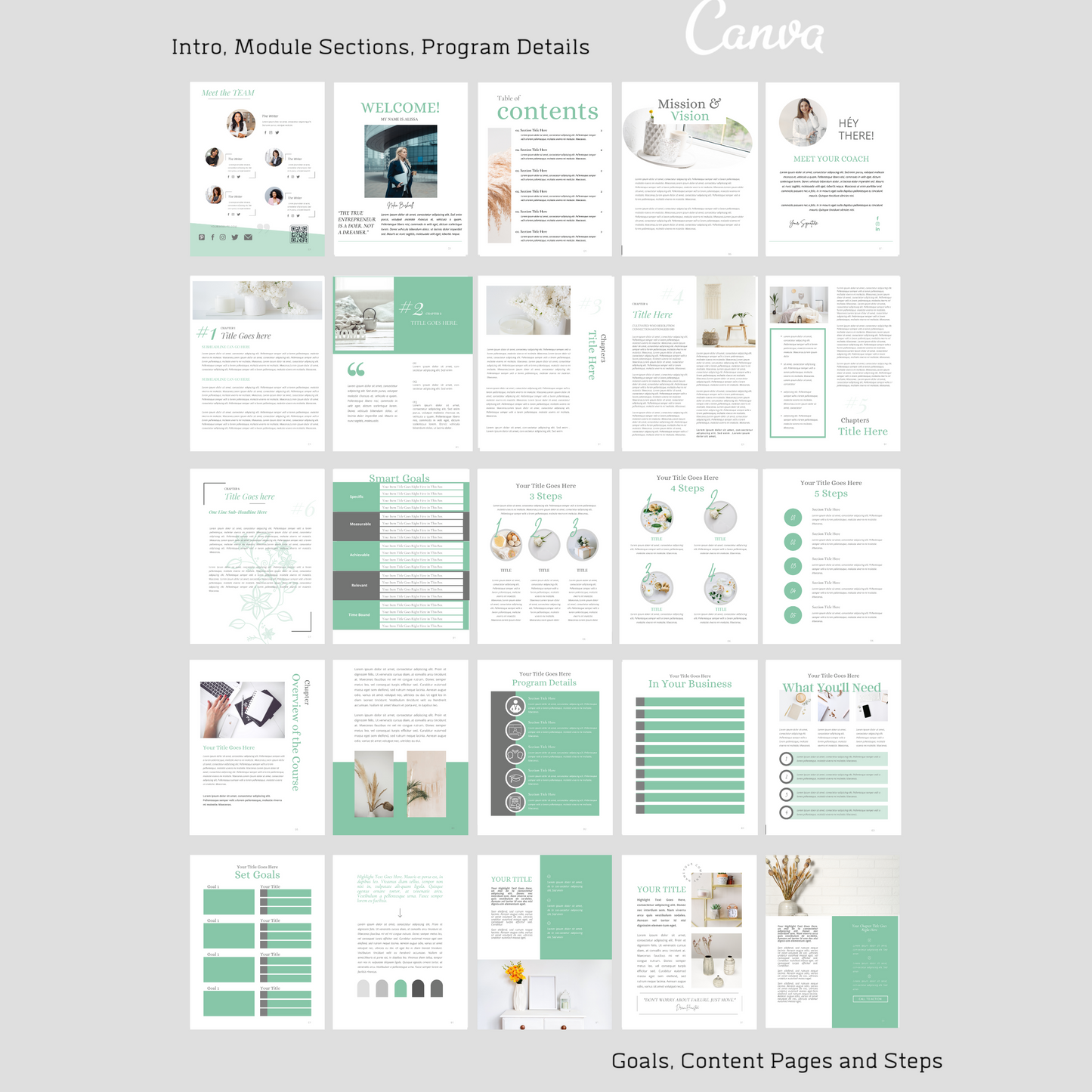 195+ ULTIMATE Ebook/Workbook Template Canva