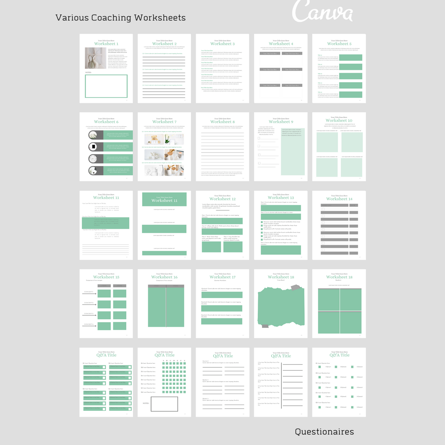 195+ ULTIMATE Ebook/Workbook Template Canva