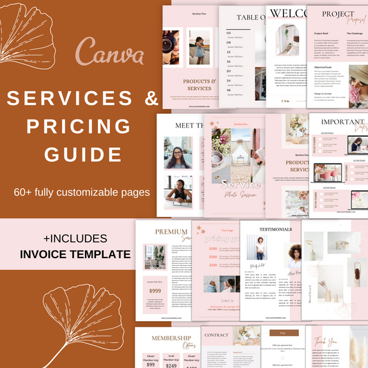 60+ Customizable Services and Pricing Guide Template, Photography Pricing Template